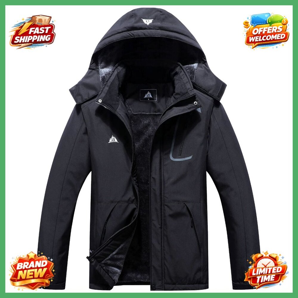 Waterproof Ski Jacket Winter Coat Windbreaker Hik… - image 1